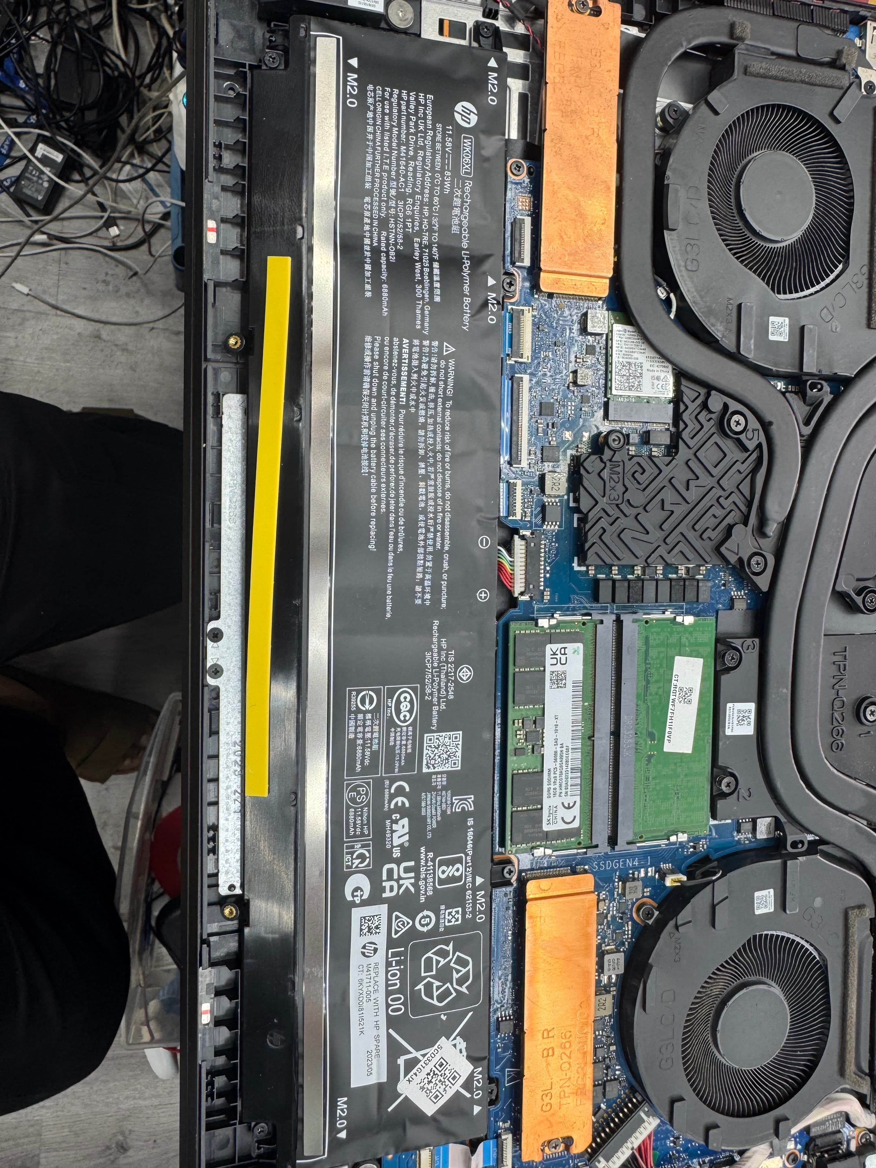 Fan cleaning thermal paste